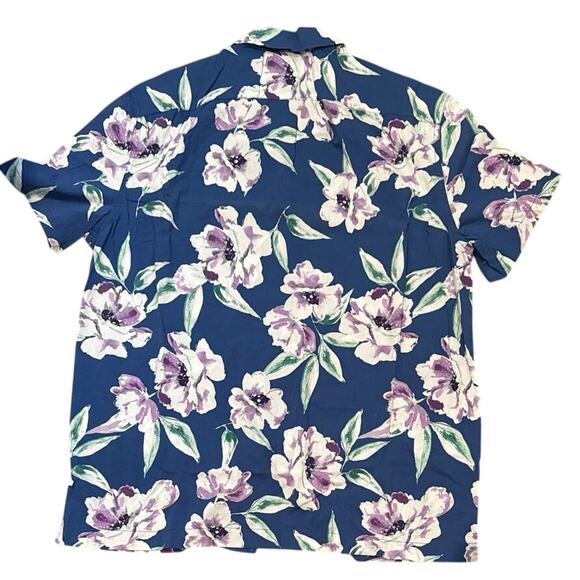 MSRP $98 NWT J. Crew Cotton-Viscose Camp-Collar Shirt in Floral Print Size L - Picture 5 of 6